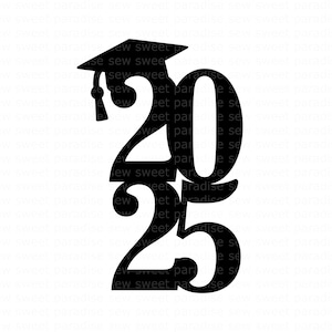 L'obtention du diplôme 2025 SVG, SVG de gâteau, classe de 2025 SVG, téléchargement numérique, fichier de coupe, sublimation, des cliparts