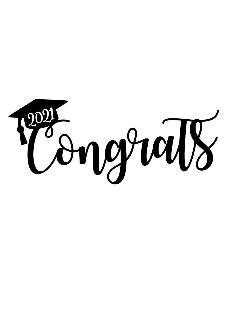 Download Graduation SVG Cake Topper SVG Congrats 2021 SVG Digital ...