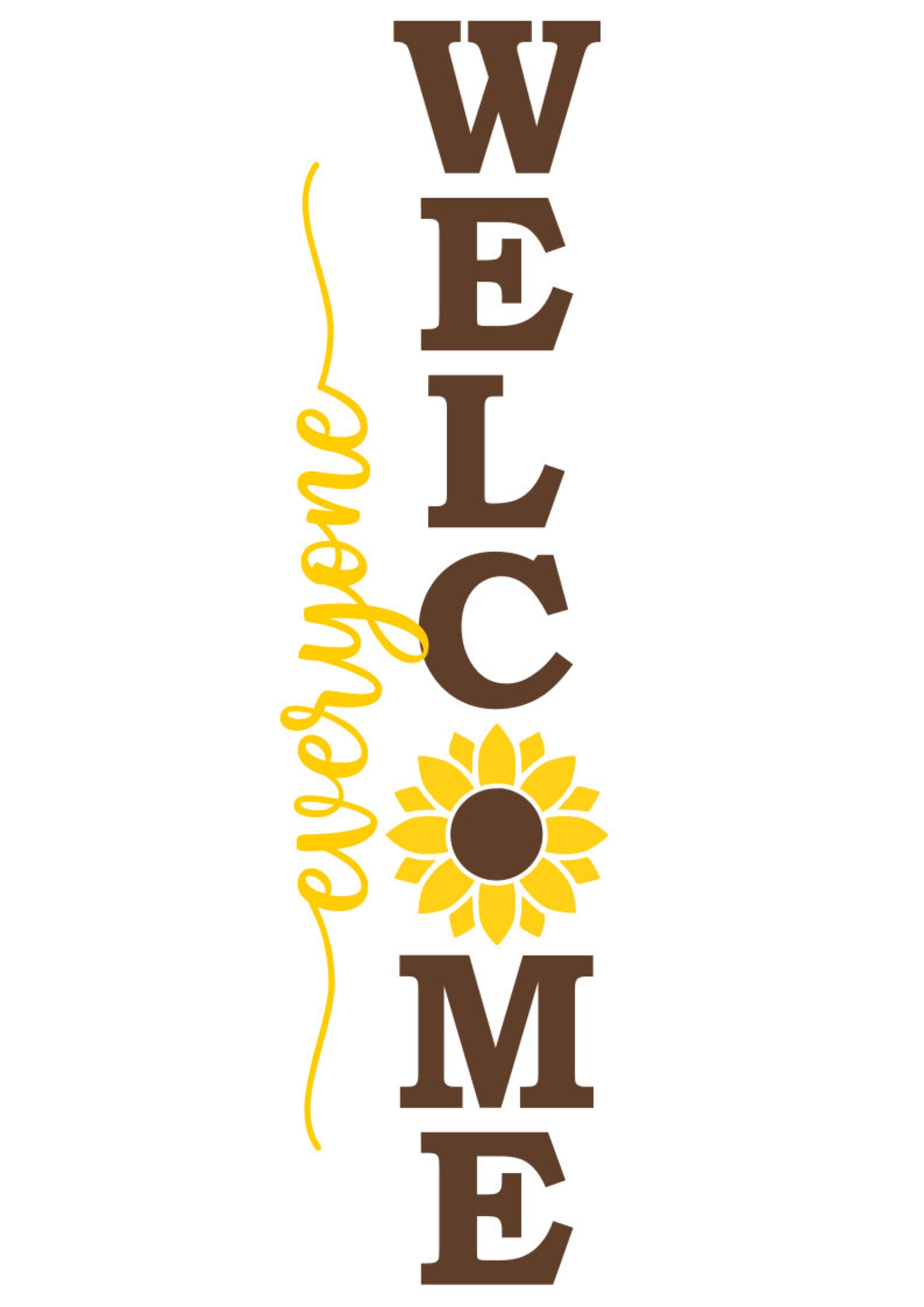 Free Free 349 Sunflower Welcome Sign Svg SVG PNG EPS DXF File