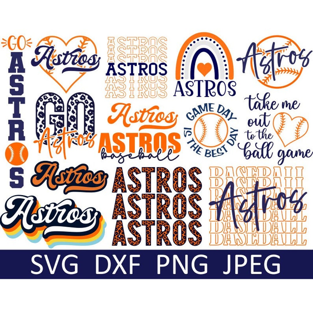 Astros SVG Bundle Astros PNG Bundle Digital Download Cut 