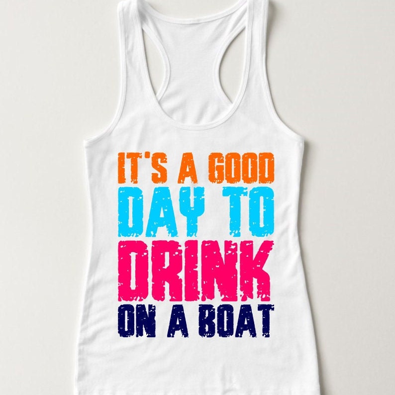 Summer SVG It's a Good Day to Drink on a Boat SVG Grunge - Etsy