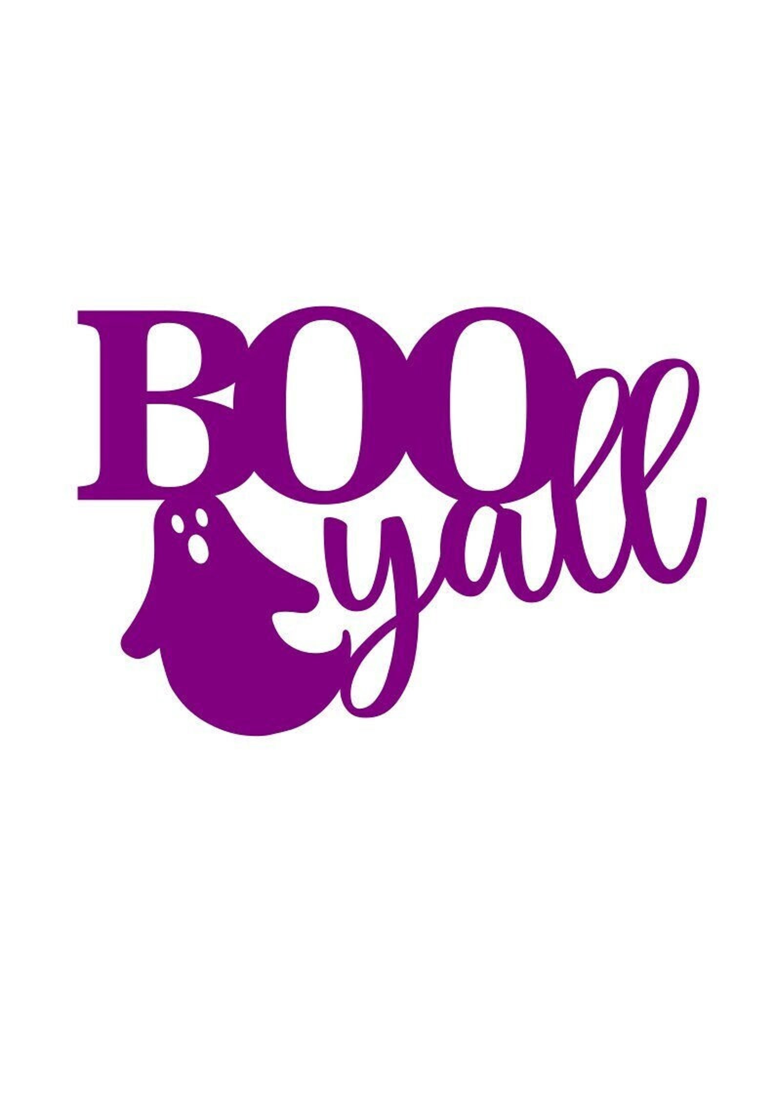 Halloween Cake Topper SVG Boo Y'all SVG Ghost SVG Etsy