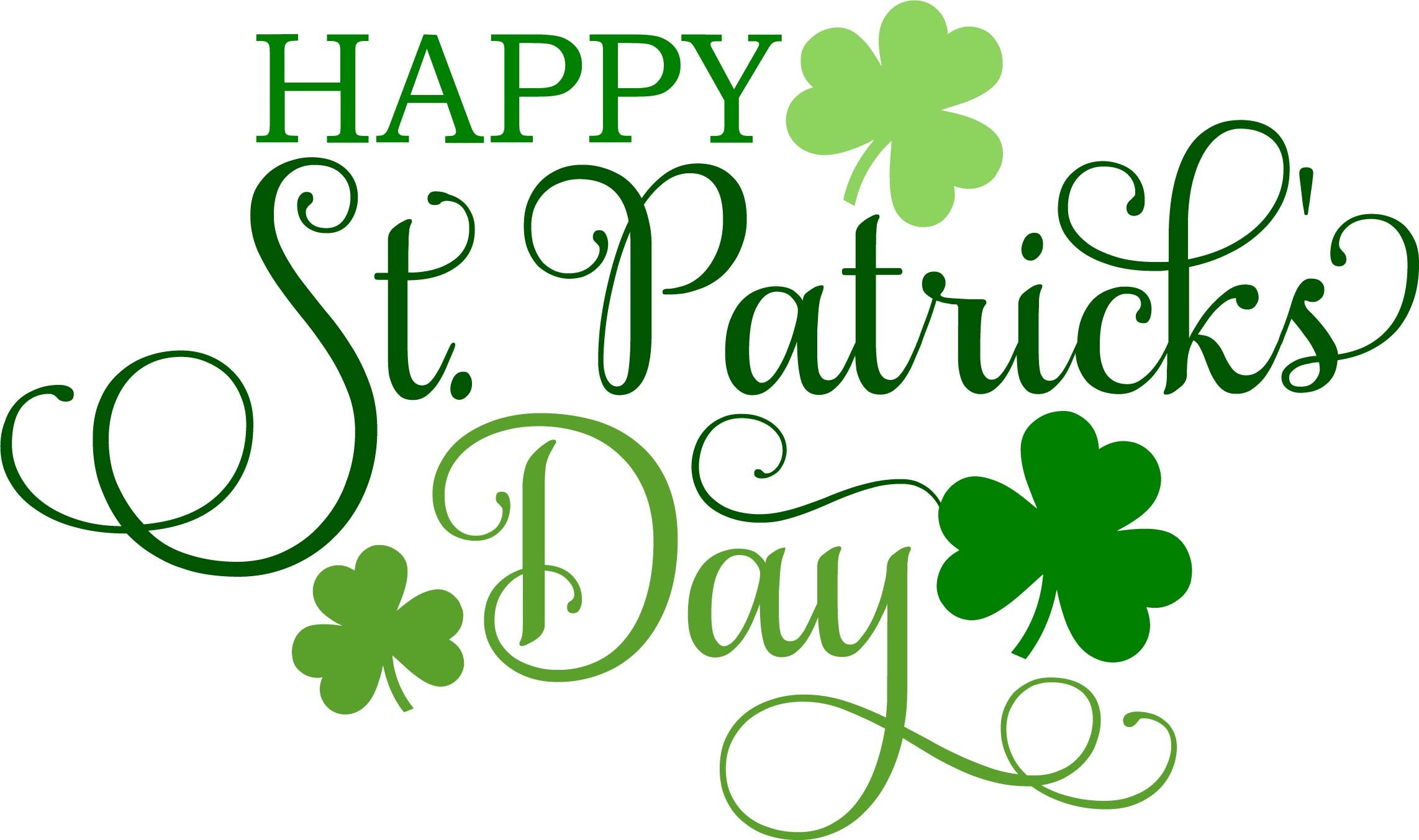 Happy St Patricks Day SVG, Lucky SVG, Shamrock SVG, Digital Download, Cut  File, Sublimation, Clip Art (includes svg/png/dxf file formats)