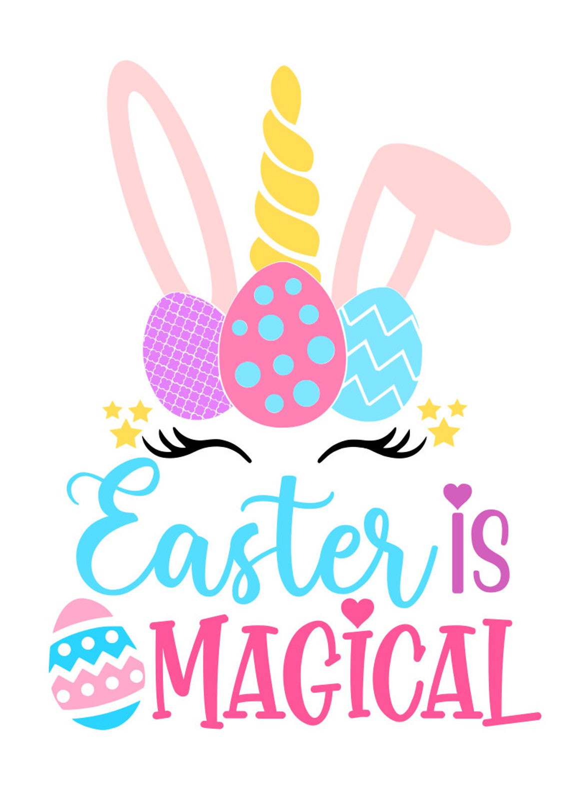 Easter Unicorn SVG Easter Bunny Unicorn SVG Easter SVG | Etsy