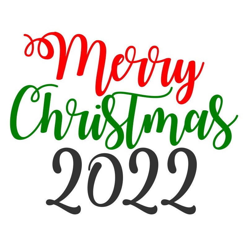Merry Christmas 2022 SVG Christmas 2022 Sign SVG Digital - Etsy
