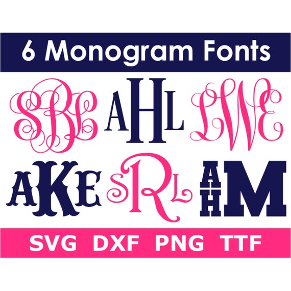 6 Set Stamp Fonts (PNG Transparent, SVG)