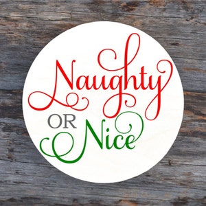 Naughty/nice SVG, Christmas SVG, Naughty List, Nice List, Digital ...