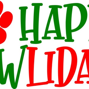 Santa Paws SVG Bundle Christmas Dog SVG Pawlidays Digital | Etsy Canada