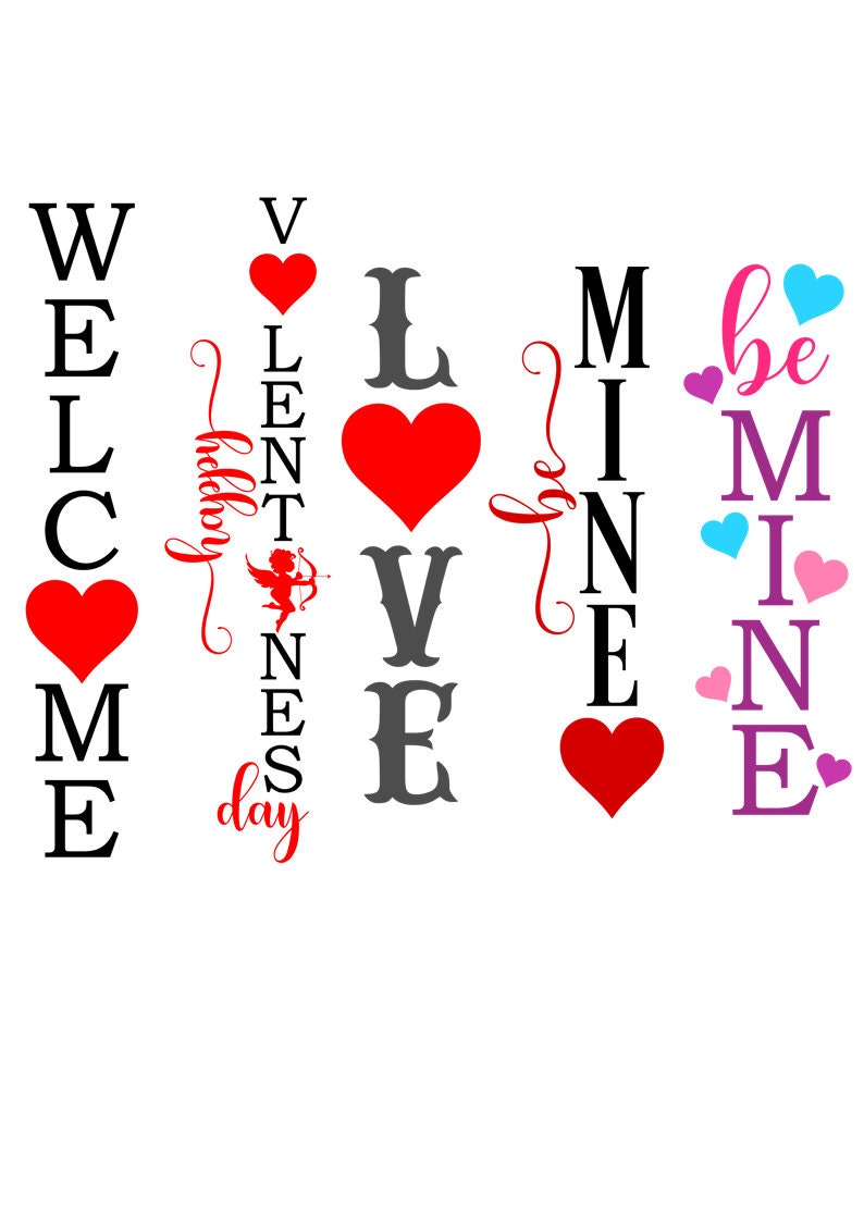 Download Spring Porch Sign SVG Bundle Valentine Sign SVG Digital | Etsy