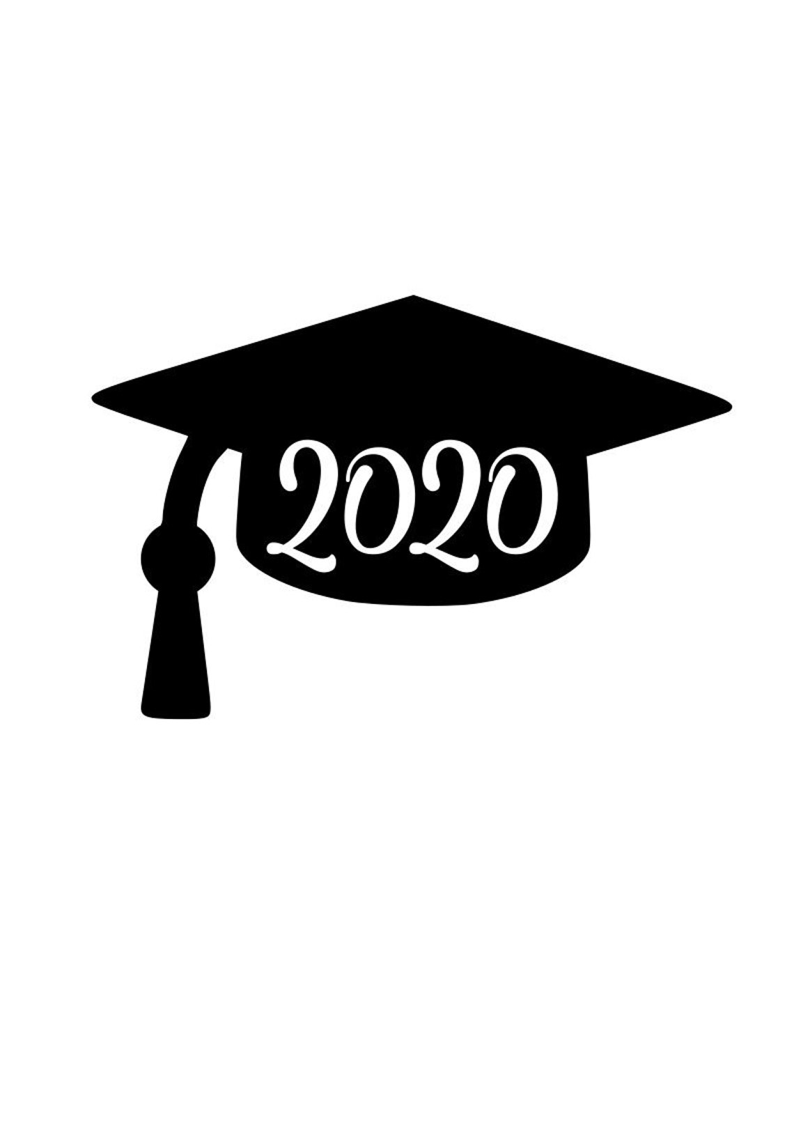 Graduation Cap 2020 SVG File Digital Download for Cricut and image 0