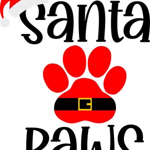 Santa Paws SVG Bundle Christmas Dog SVG Pawlidays Digital | Etsy Canada