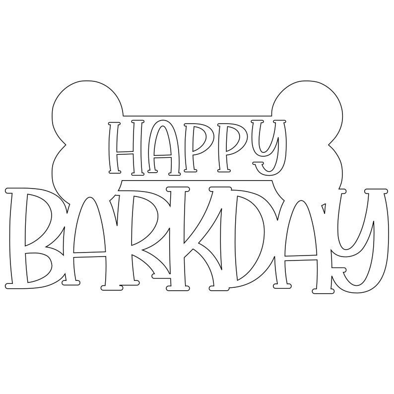 Happy Barkday Banner Für Hundegeburtstag – Gold Glitzer, Mit Pfotenabdrücken, Vormontiert