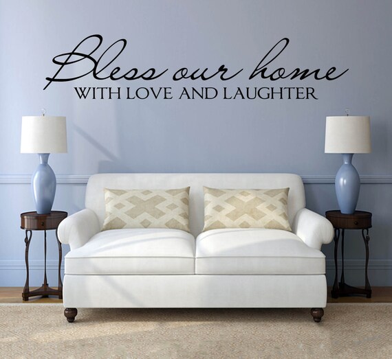 Etiqueta De La Pared Casa Pared Calcomania Citar Pared Sala Etsy