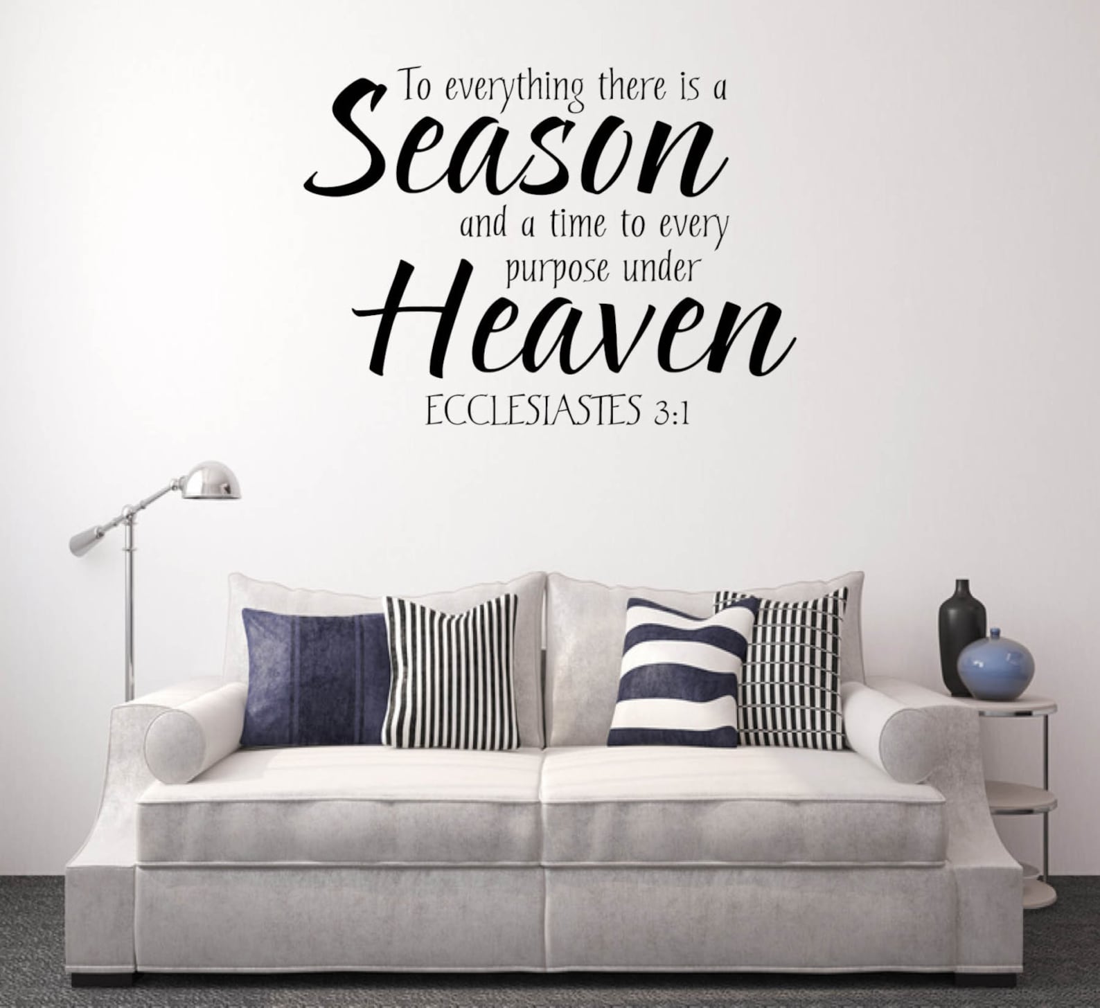 Scripture Wall Decals Bible Verse Wall Decal Inspirational Etsy