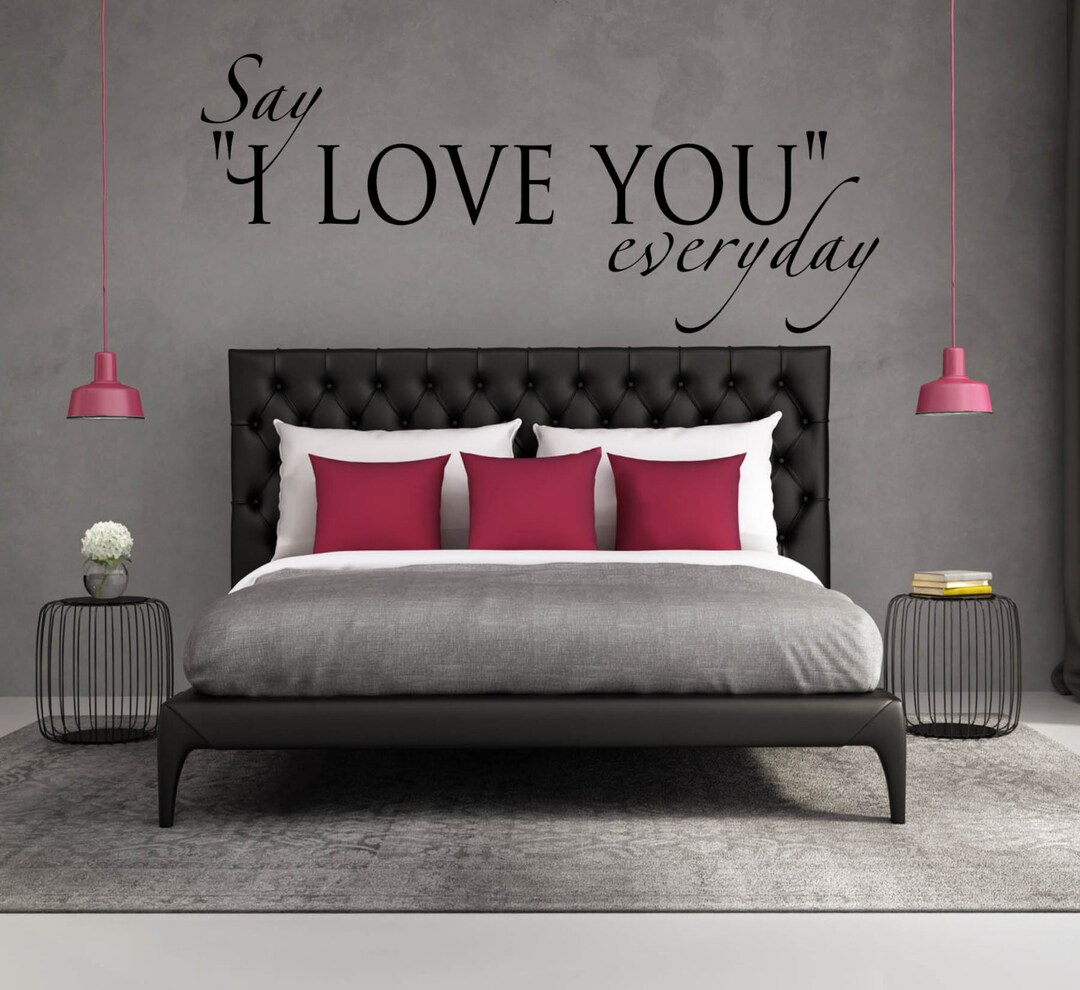 Wall Decal Love Quote, Wall Decals for Bedroom, Vinyl Wall Decals