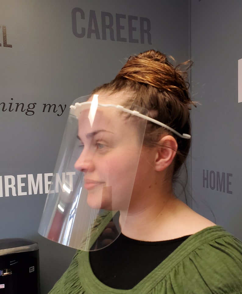 Face Shield Face Mask Clear Face Shield Personal Protective Etsy