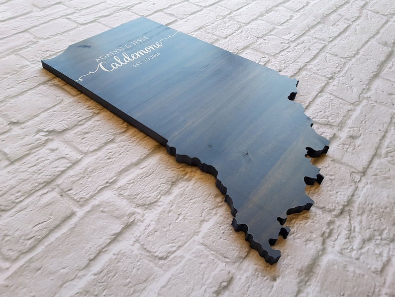 Wedding Guest Book Alternative Kelley Island Ohio State Guest Book Wood State Cutout Wood Guest Book Custom State Sign State Sign