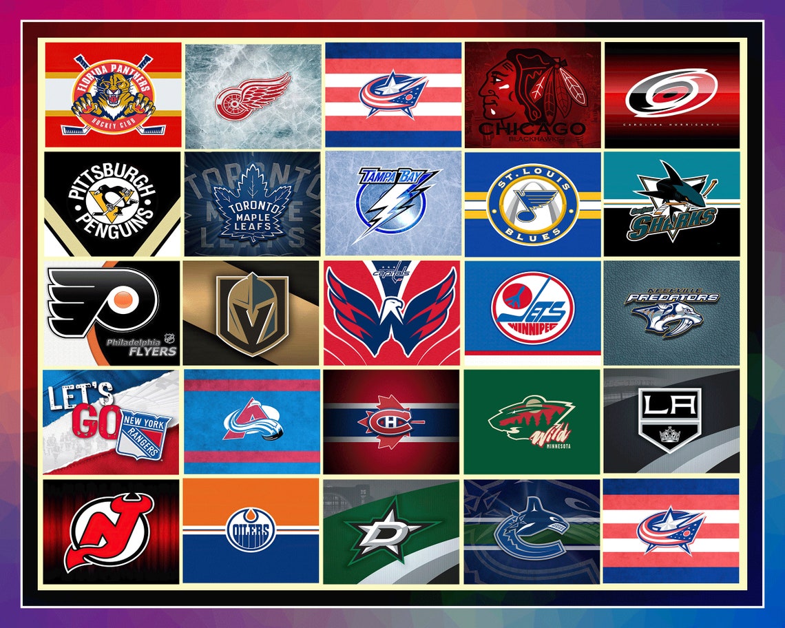 34 Tumber NHL Hockey Teams Designs 20oz Skinny Straight Etsy