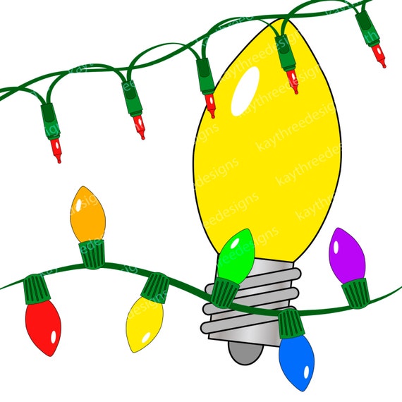 Clip Art Christmas House Lights