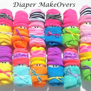 Diapers Babies (set of 12) - Unique Baby Shower Gift Sets - Baby Boy, Baby Girl, Neutral Baby - Unique Diaper Cake - New Baby Gift Ideas