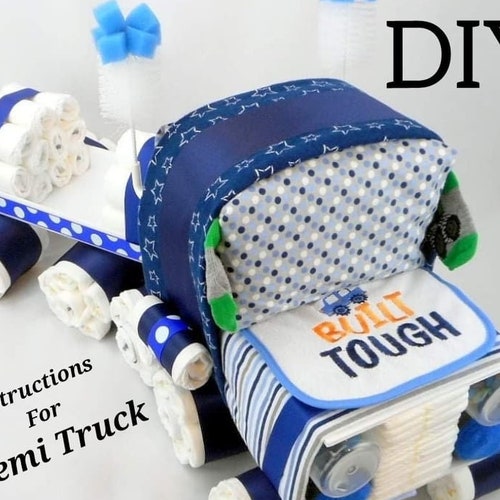 Instructions How to Make a Giant Diaper Cupcake Musical Etsy