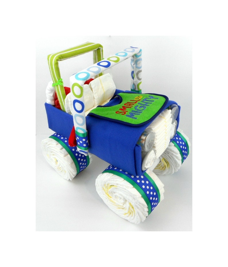 Jeep Diaper Cake Unique Baby Gift Diaper Cake Baby Etsy