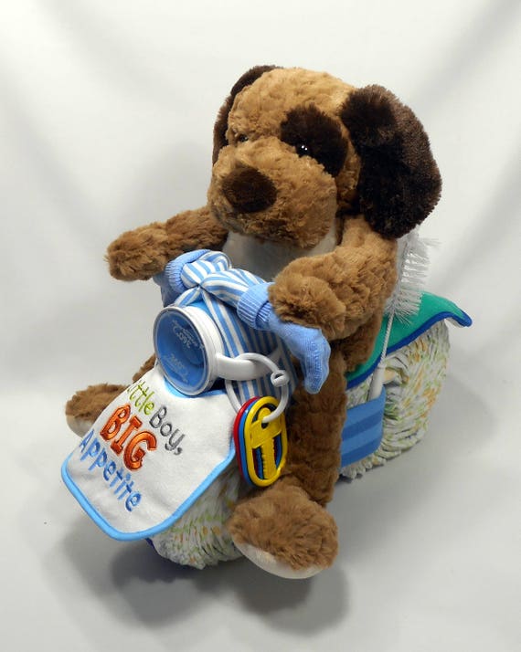 baby shower motorcycle diaper cake