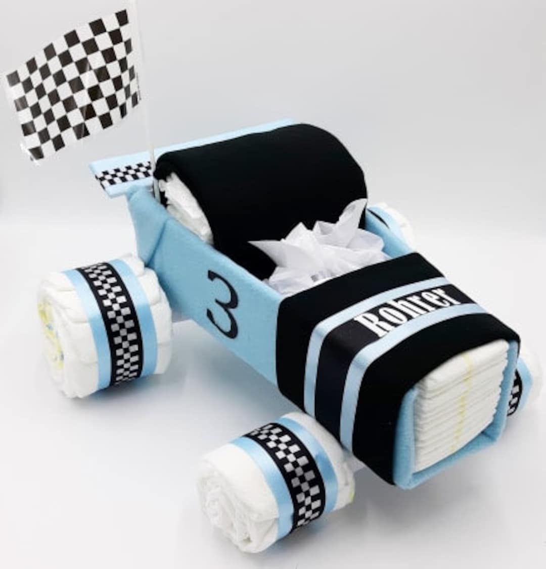 Race Car Diaper Cake Diaper Cake Baby Shower Gift Baby Gift Baby Shower