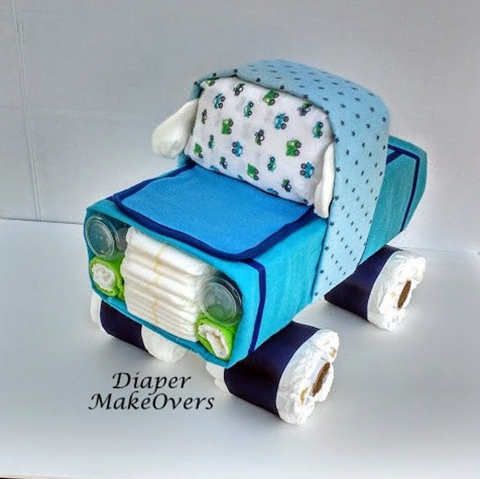 Truck Diaper Cake Baby Boy Unique Diaper Cake Baby Shower Etsy