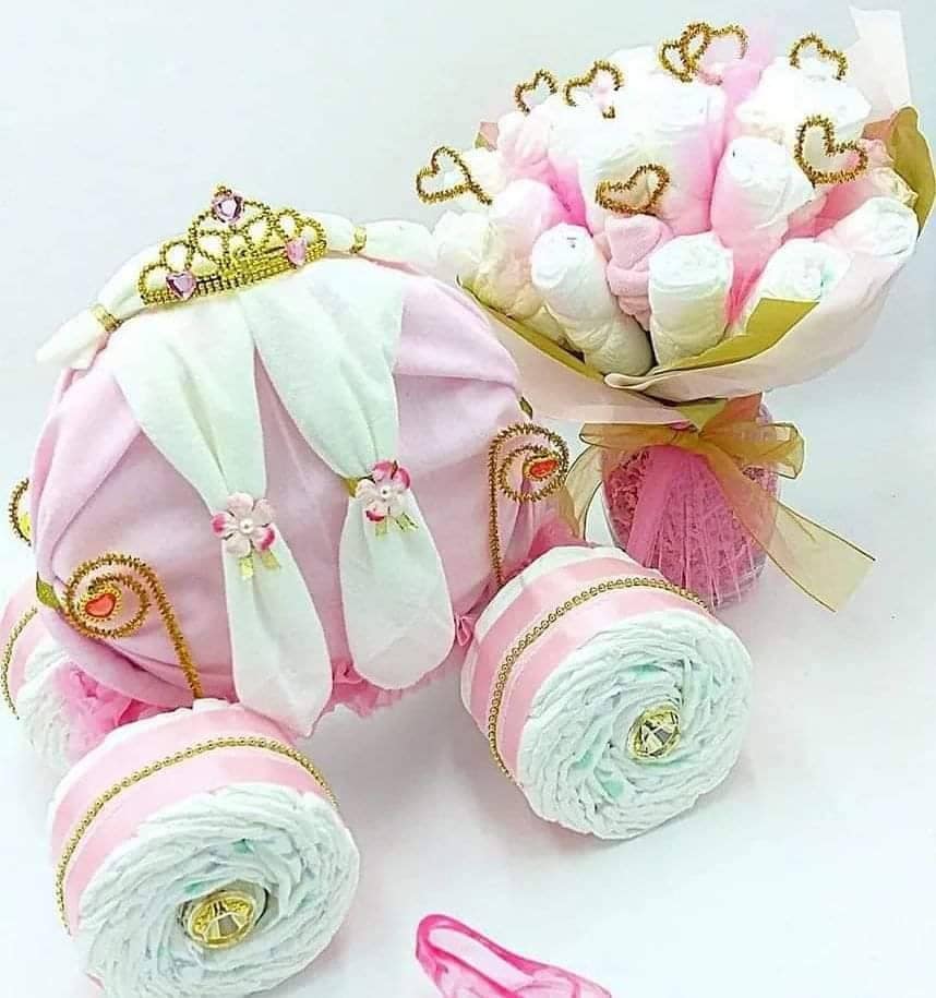 Cinderella carriage diaper cake instructions sale