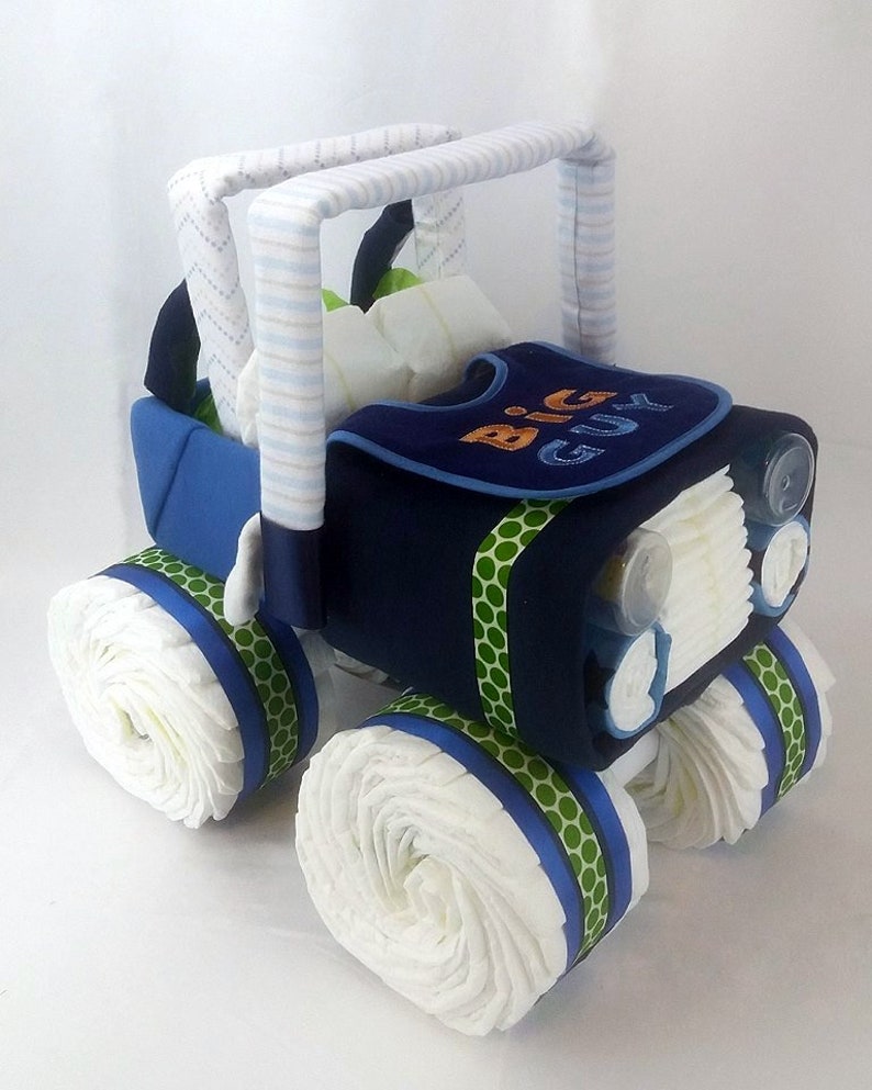 Jeep Diaper Cake Unique Baby Gift Diaper Cake Baby Etsy
