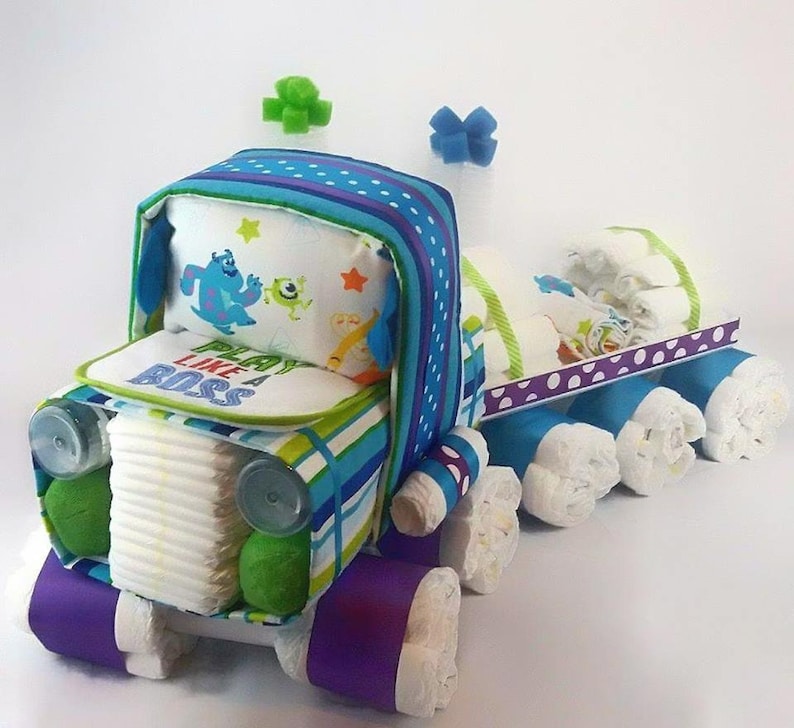 Semi Truck Diaper Cake Truck Diaper Cake Unique Diaper Etsy Semi Truck Diaper Cake Truck Diaper Cake Unique Diaper Etsy