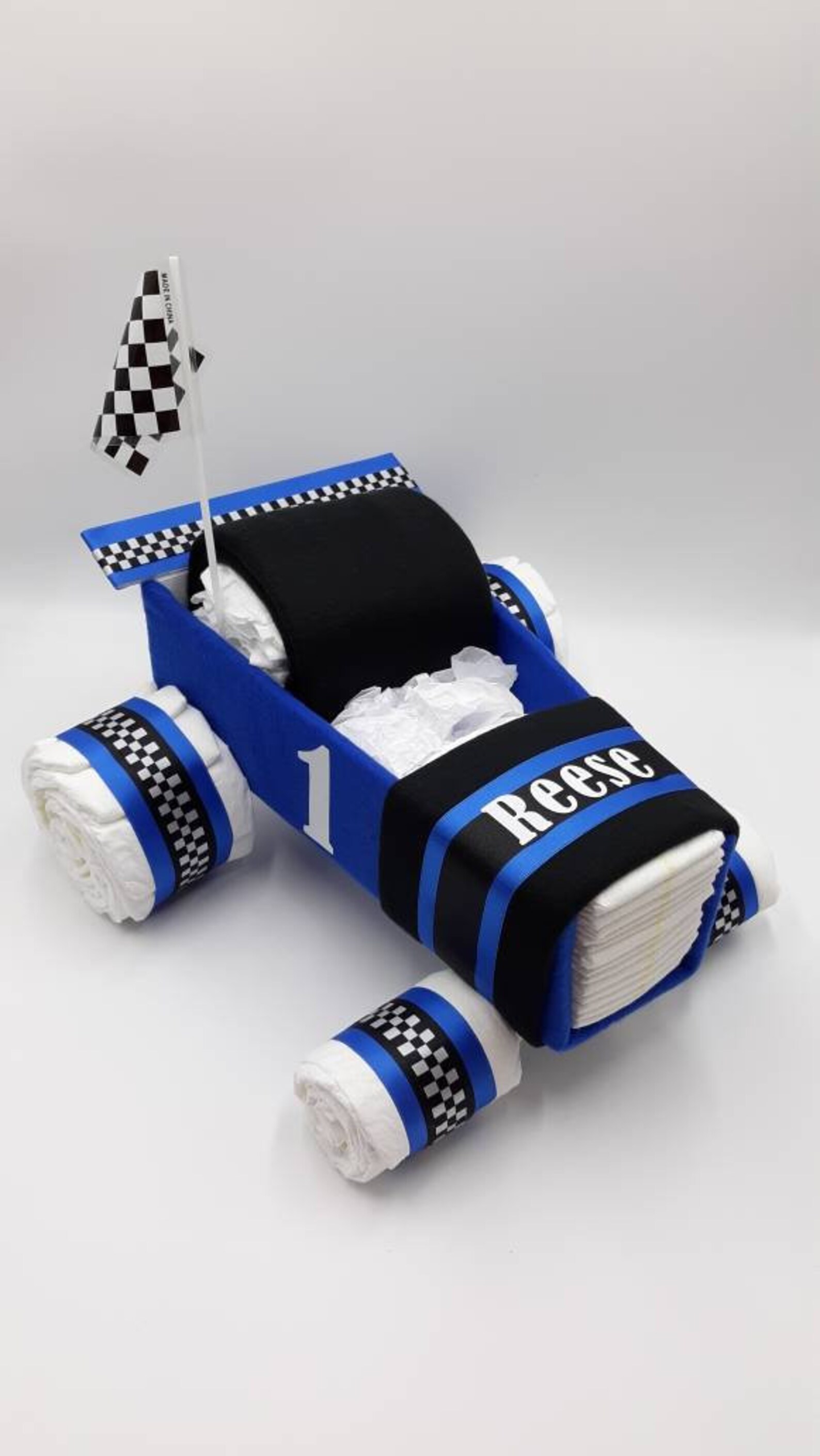 Racing Fans Race Car Diaper Cake Diaper Cake Baby Shower Etsy