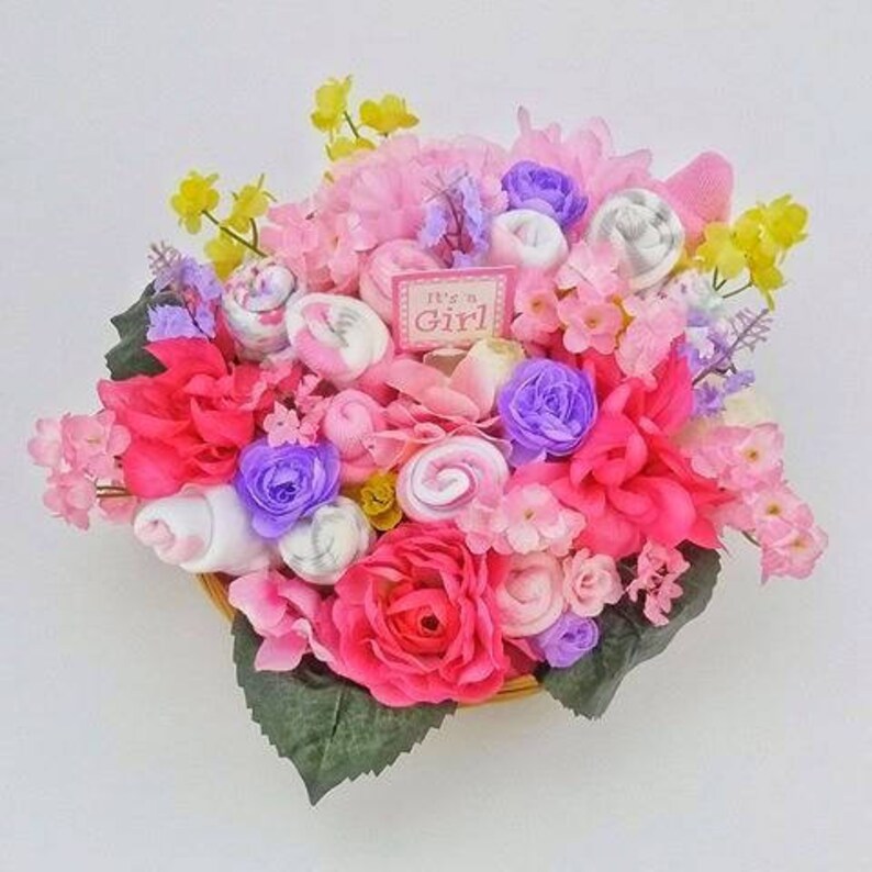 Baby Gift Basket Baby Shower Gift Flower Basket New Mom Etsy Baby Gift Basket Baby Shower Gift Flower Basket New Mom Etsy