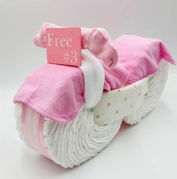 dirt bike diaper cake