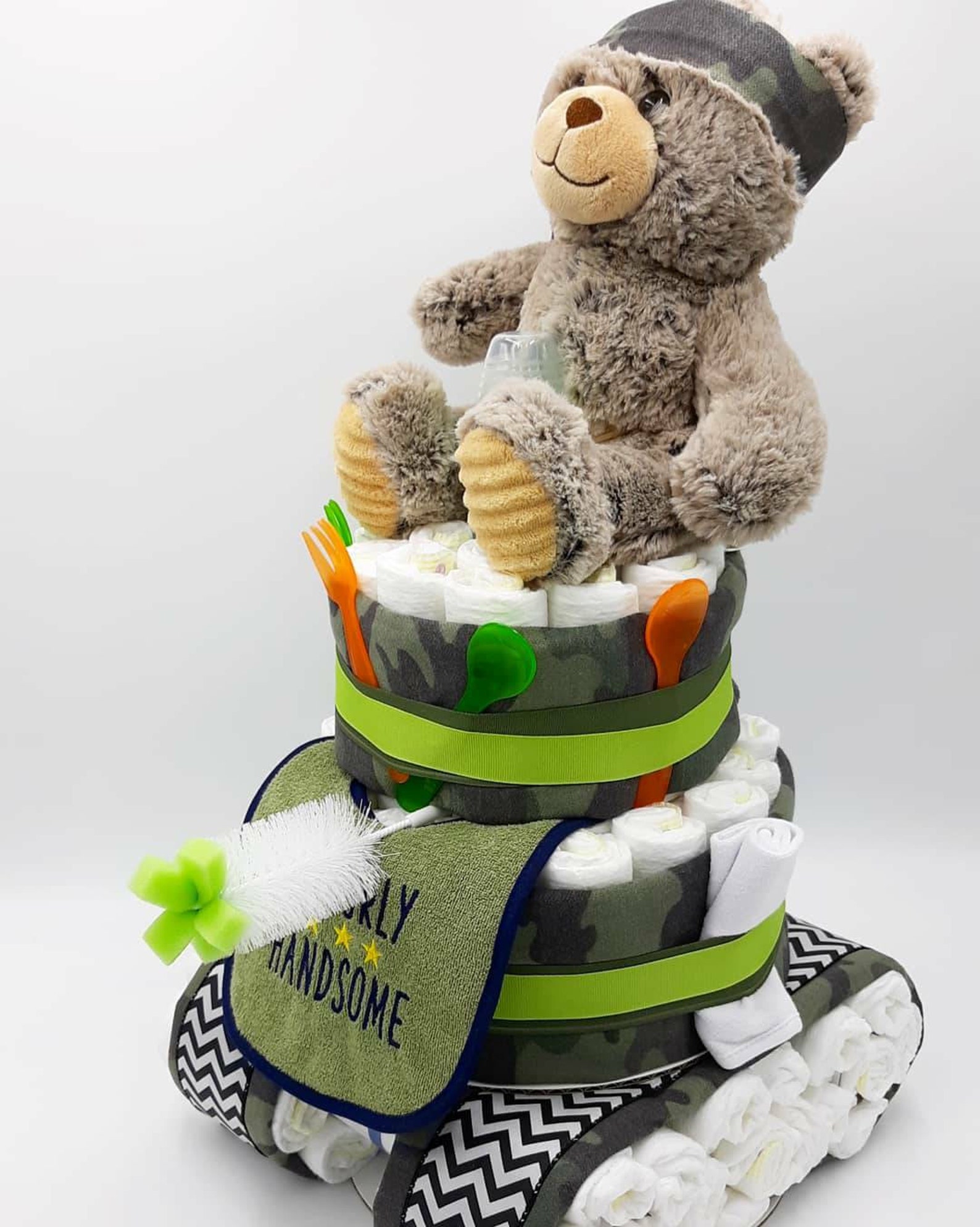 Camo Army Tank Military Baby Shower Camouflage Diaper Cake - Etsy