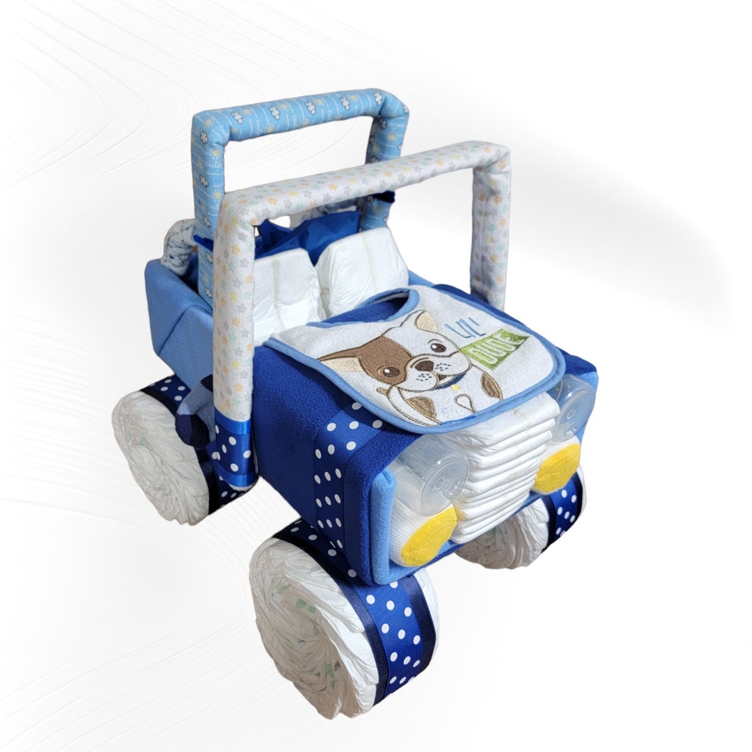 Jeep Diaper Cake Unique Baby Gift Diaper Cake Baby Shower Centerpiece