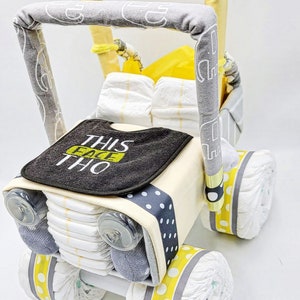 Diaper Jeep Unique Baby Gift Diaper Cake Baby Shower Centerpiece Baby Shower Gift One Of a Kind Gift for Baby image 10