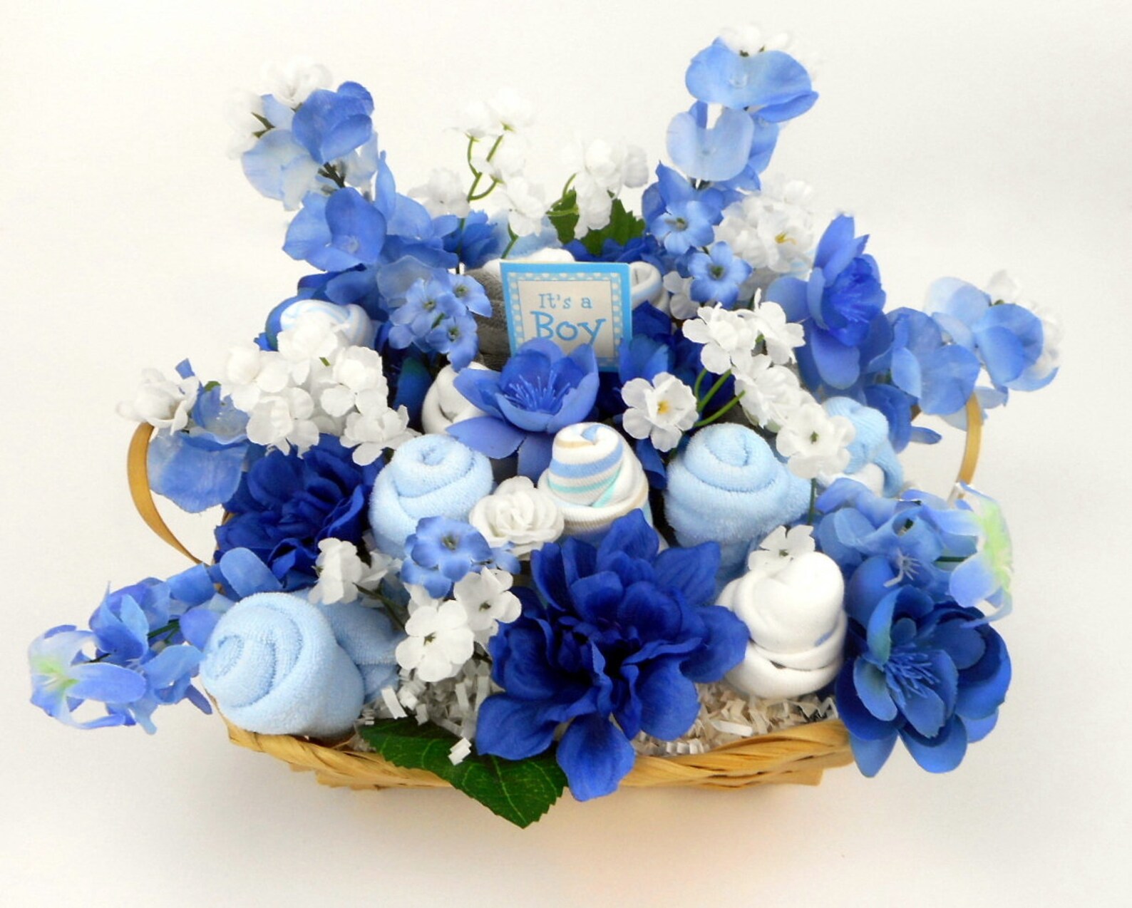 Gift Basket Baby Flower Bouquet Baby Shower Decorations Etsy