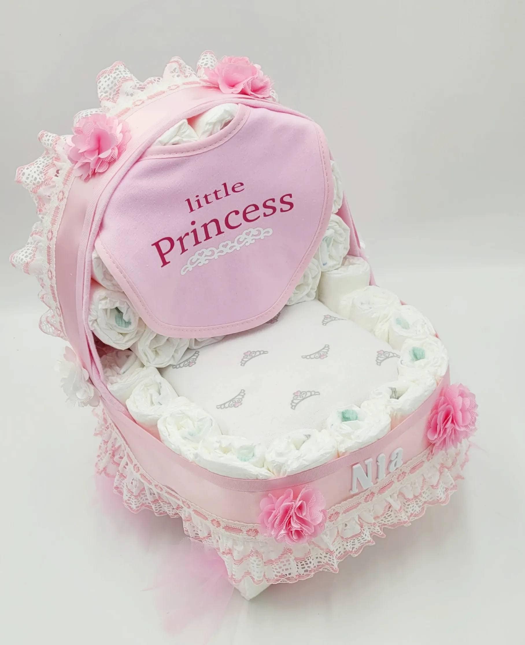 Baby carriage made out of clearance diapers