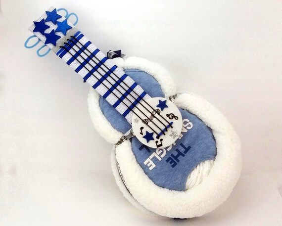 guitar diaper cake