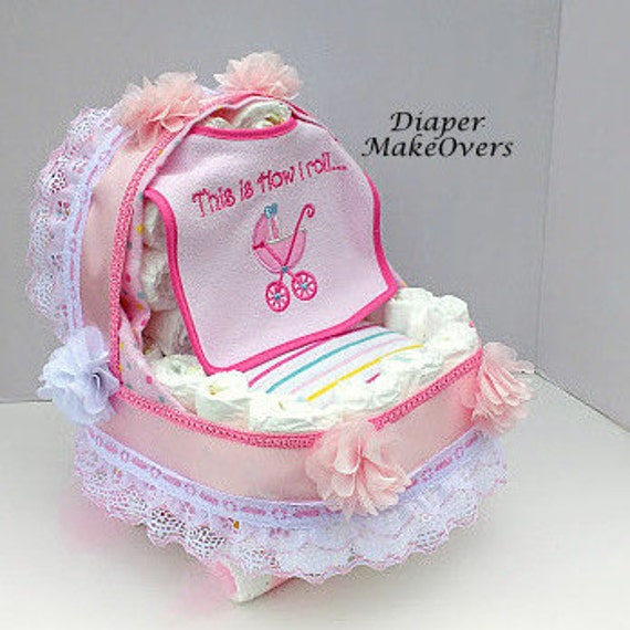 diaper carriage for baby showers