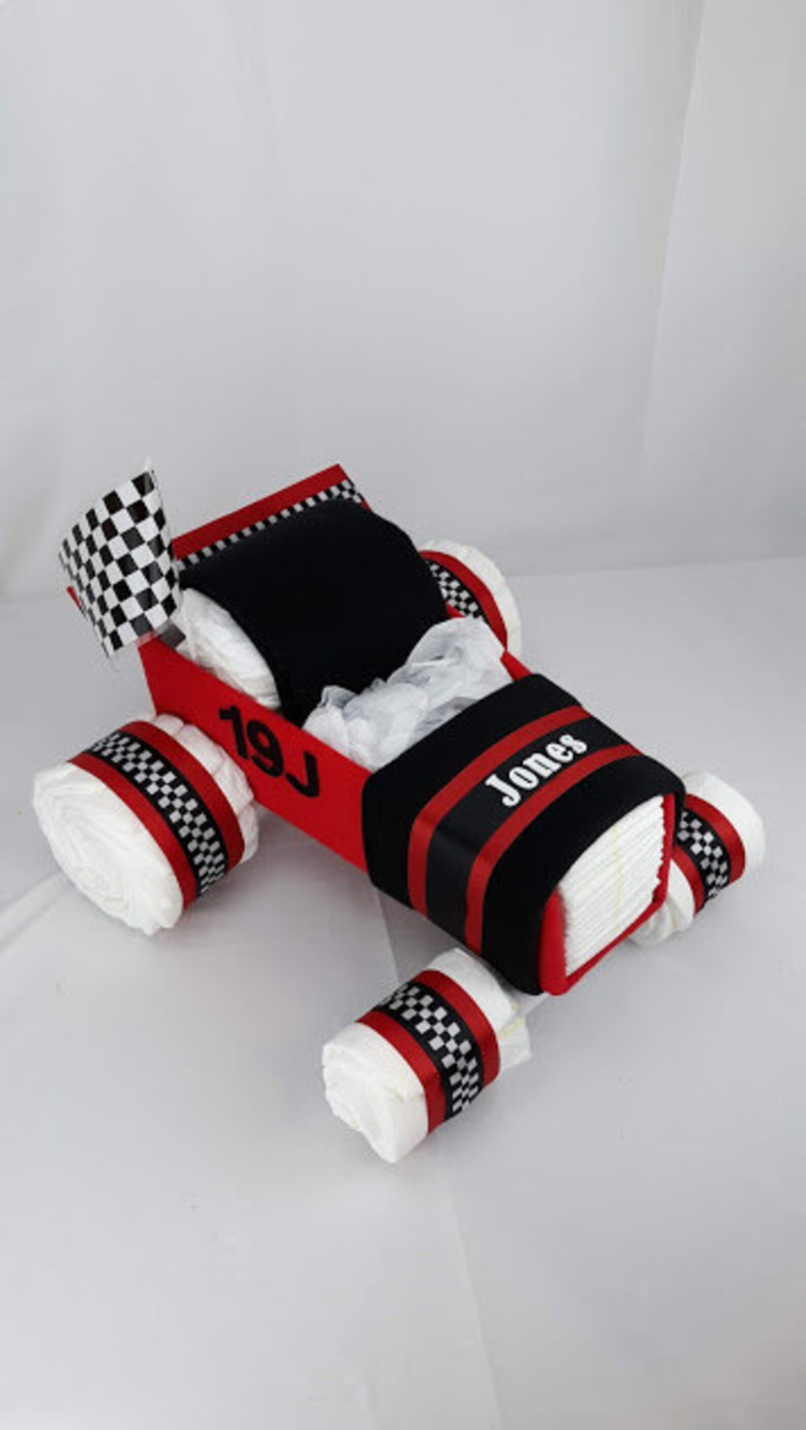 Race Car Diaper Cake Diaper Cake Baby Shower Gift Baby Etsy