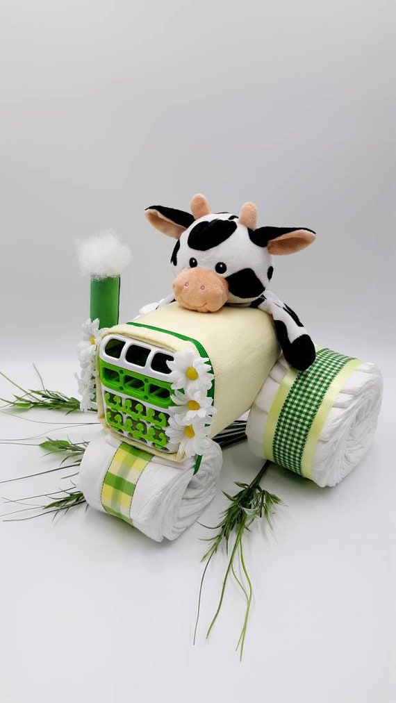 tractor diaper cake ideas