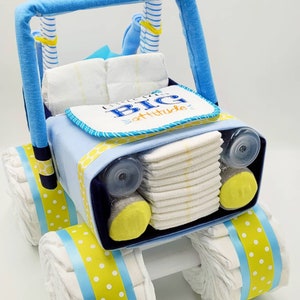 Diaper Jeep Unique Baby Gift Diaper Cake Baby Shower Centerpiece Baby Shower Gift One Of a Kind Gift for Baby image 8