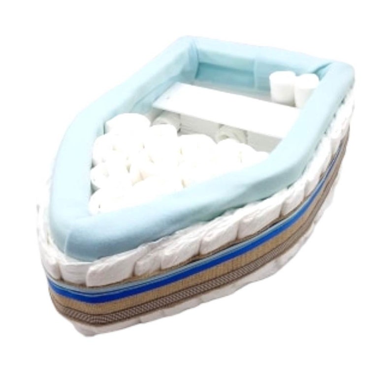 Gender Neutral Baby Shower Fishing Boat Fishing Baby Shower Fishing Boat Diaper Cake image 10