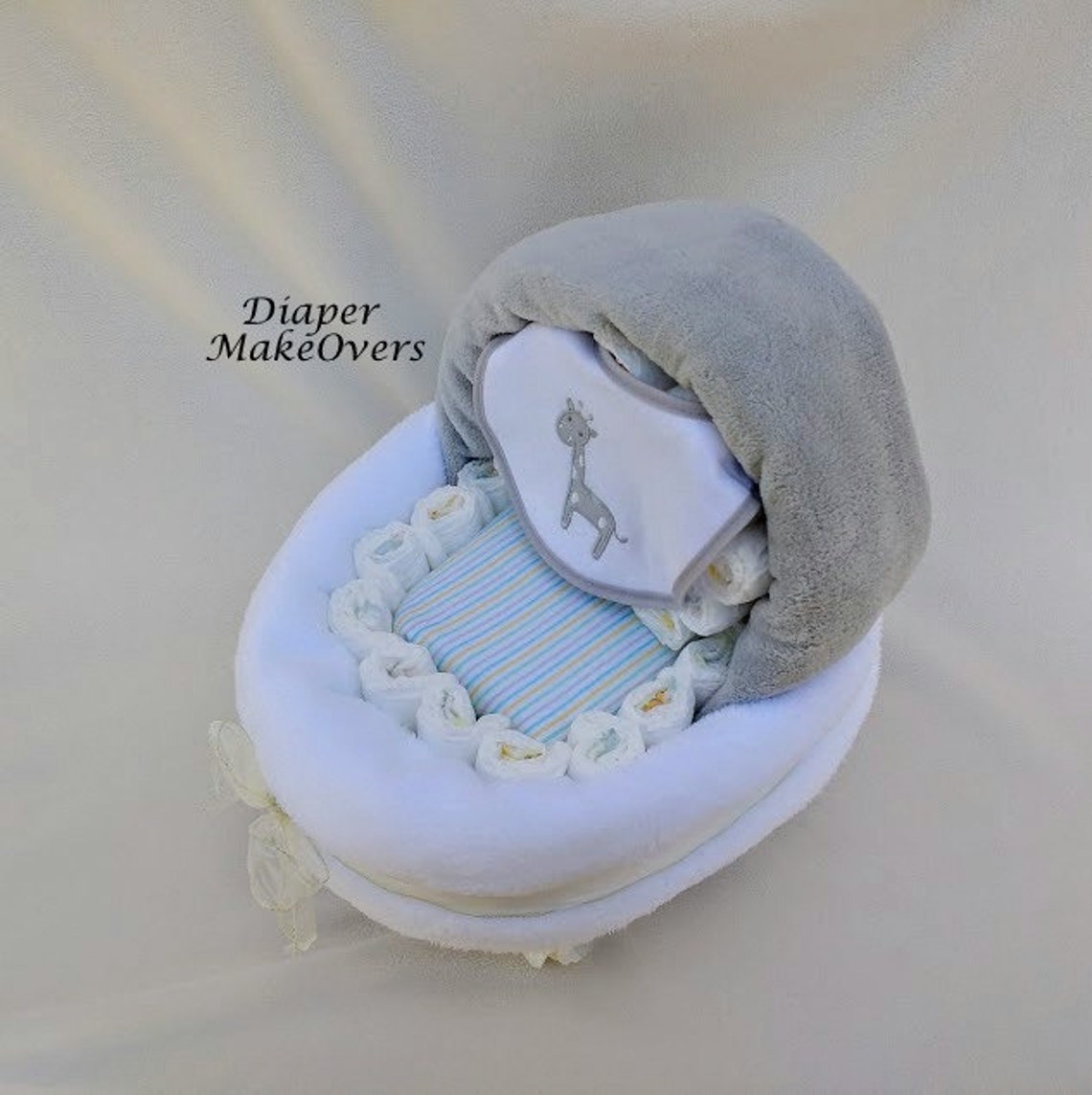 Gender Neutral Diaper Cake Carriage Diaper Cake Unique Etsy