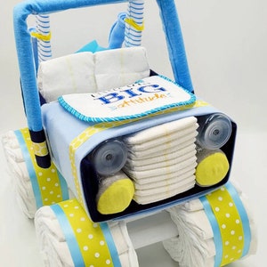Diaper Jeep - Unique Baby Gift - Diaper Cake - Baby Shower Centerpiece - Baby Shower Gift - One Of a Kind Gift for Baby