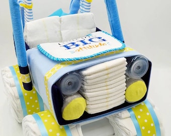 Diaper Jeep - Unique Baby Gift - Diaper Cake - Baby Shower Centerpiece - Baby Shower Gift - One Of a Kind Gift for Baby