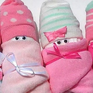 Diaper Babies (set of 6) - Unique Baby Shower Gift Sets - New Baby Gifts - Baby Shower Gift - Baby Boy, Baby Girl, Neutral Baby